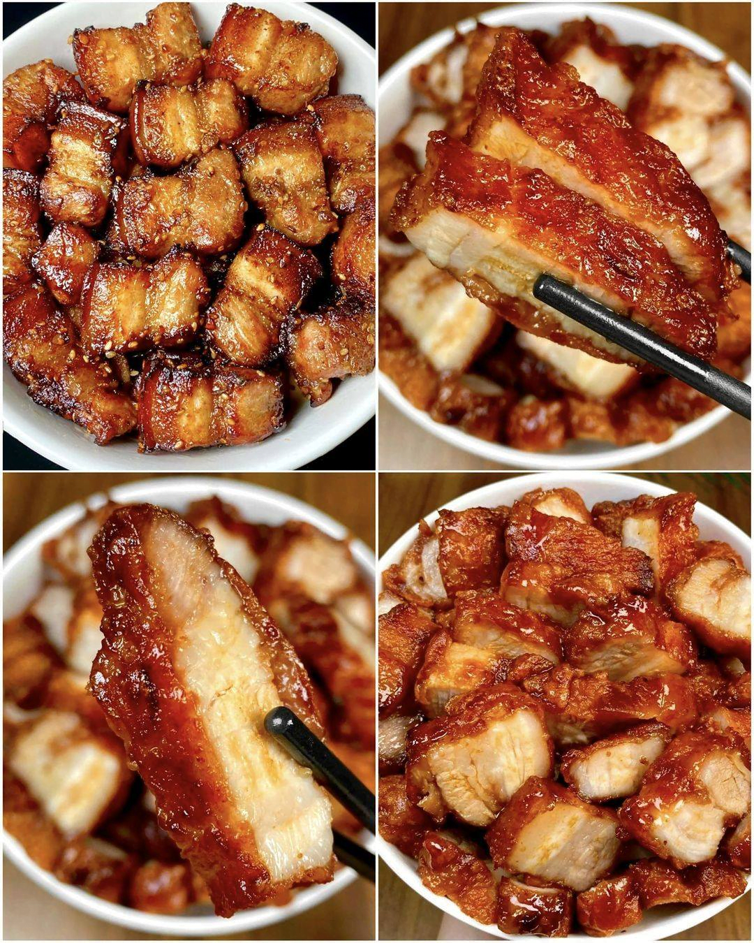 barriga de porco assada com barbecue